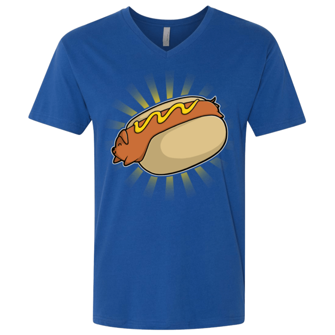 T-Shirts Royal / X-Small Hotdog Men's Premium V-Neck
