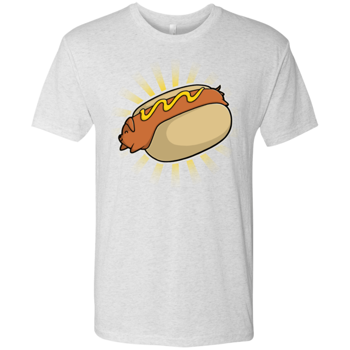 T-Shirts Heather White / Small Hotdog Men's Triblend T-Shirt