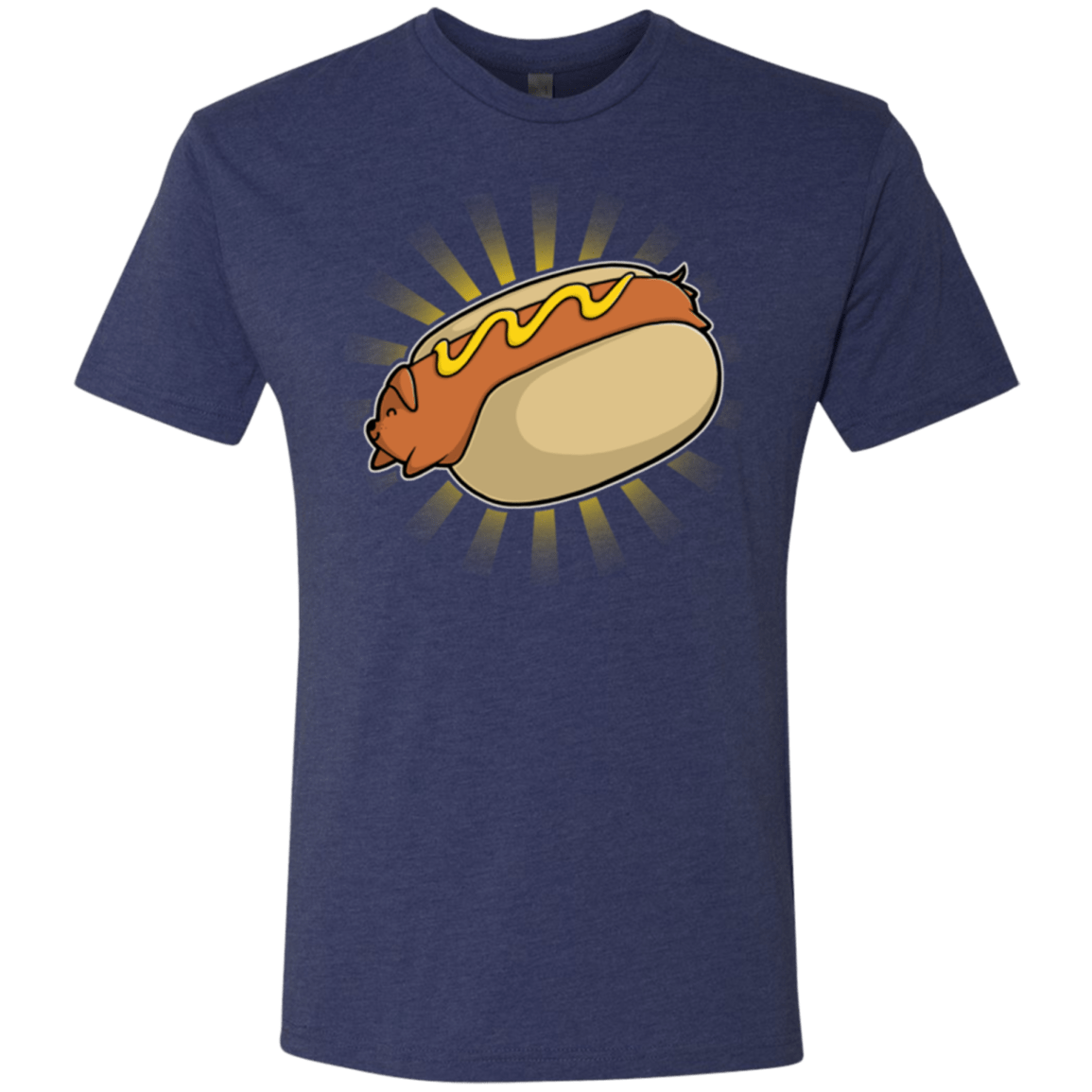 T-Shirts Vintage Navy / Small Hotdog Men's Triblend T-Shirt