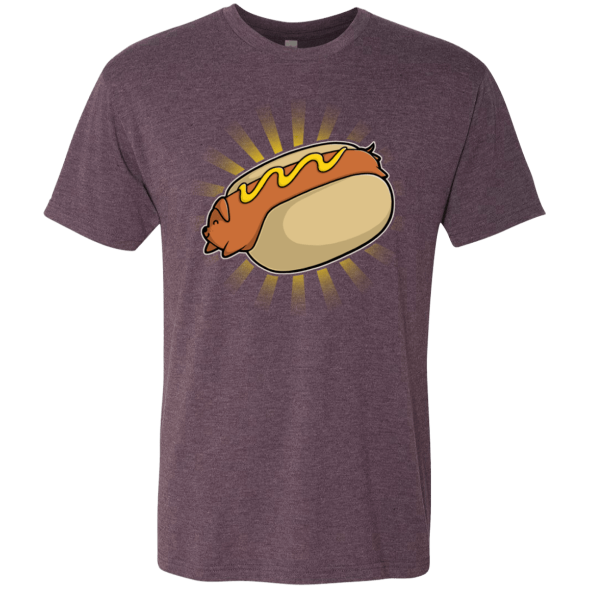 T-Shirts Vintage Purple / Small Hotdog Men's Triblend T-Shirt