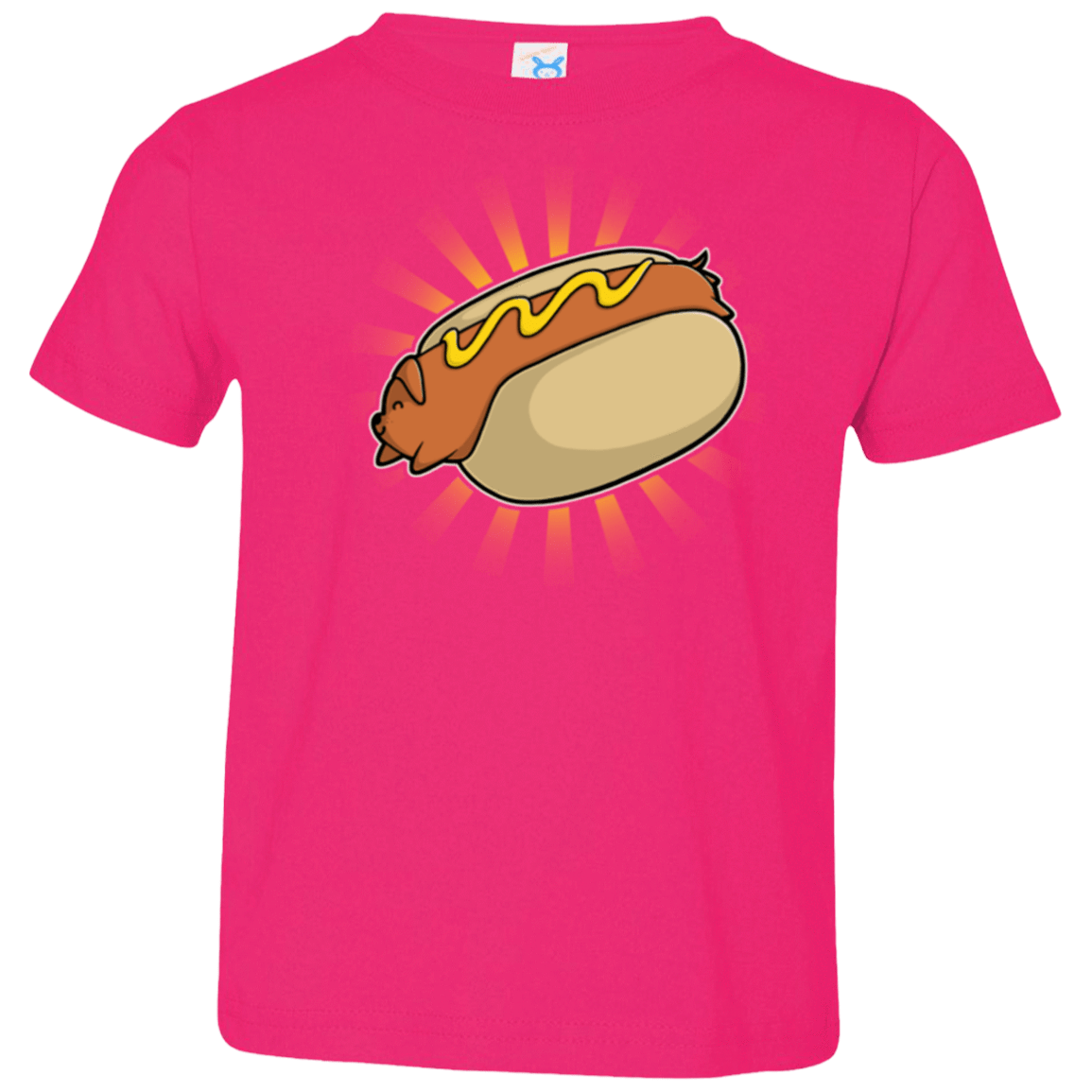 T-Shirts Hot Pink / 2T Hotdog Toddler Premium T-Shirt
