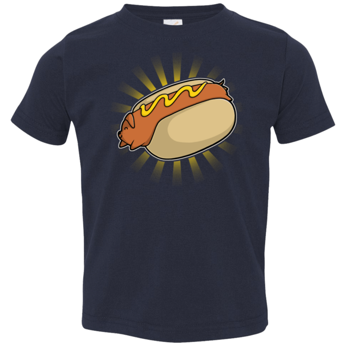 T-Shirts Navy / 2T Hotdog Toddler Premium T-Shirt