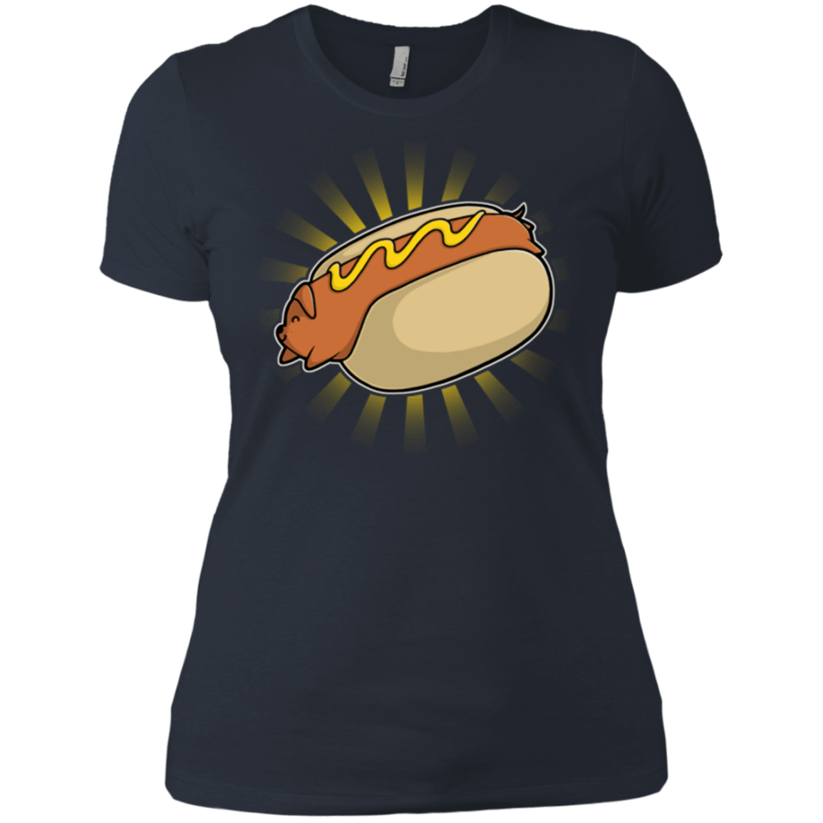 T-Shirts Indigo / X-Small Hotdog Women's Premium T-Shirt