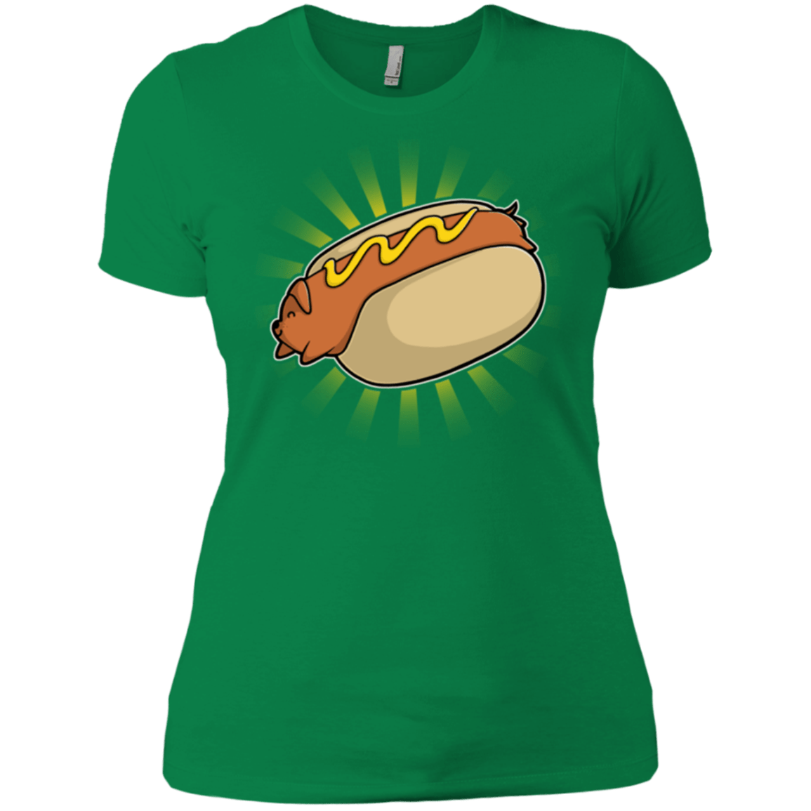 T-Shirts Kelly Green / X-Small Hotdog Women's Premium T-Shirt