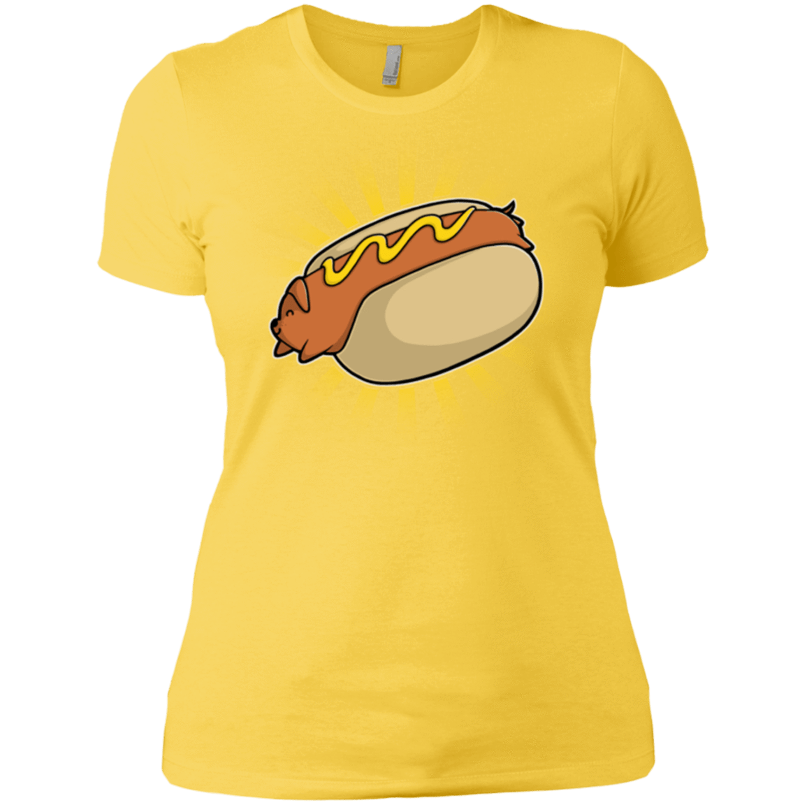 T-Shirts Vibrant Yellow / X-Small Hotdog Women's Premium T-Shirt