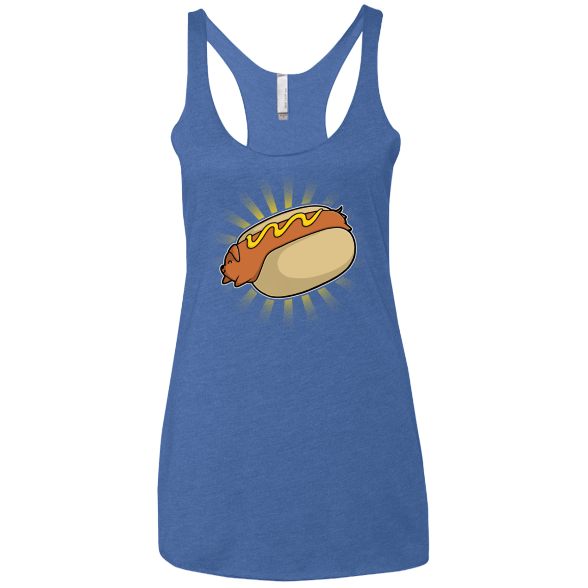 T-Shirts Vintage Royal / X-Small Hotdog Women's Triblend Racerback Tank