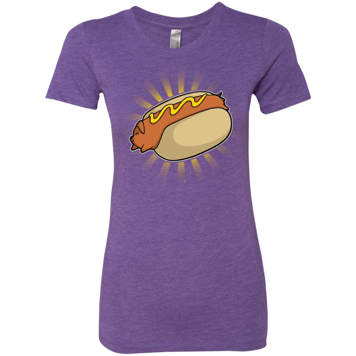 T-Shirts Purple Rush / Small Hotdog Women's Triblend T-Shirt