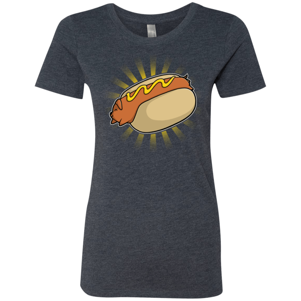 T-Shirts Vintage Navy / Small Hotdog Women's Triblend T-Shirt