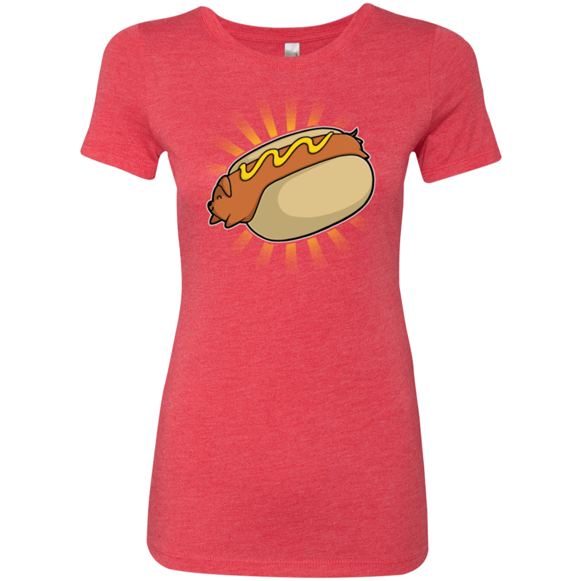 T-Shirts Vintage Red / Small Hotdog Women's Triblend T-Shirt