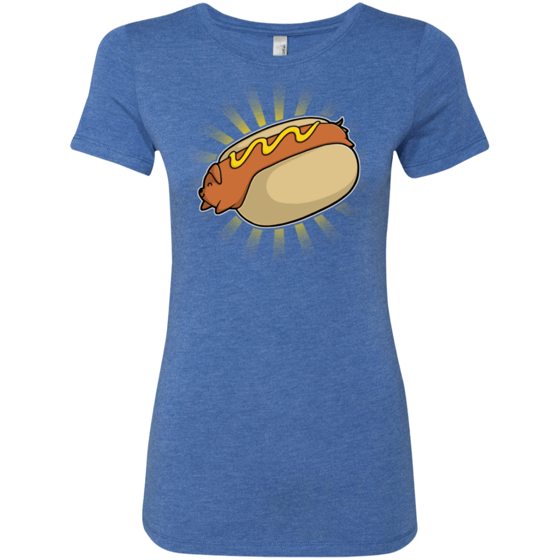 T-Shirts Vintage Royal / Small Hotdog Women's Triblend T-Shirt