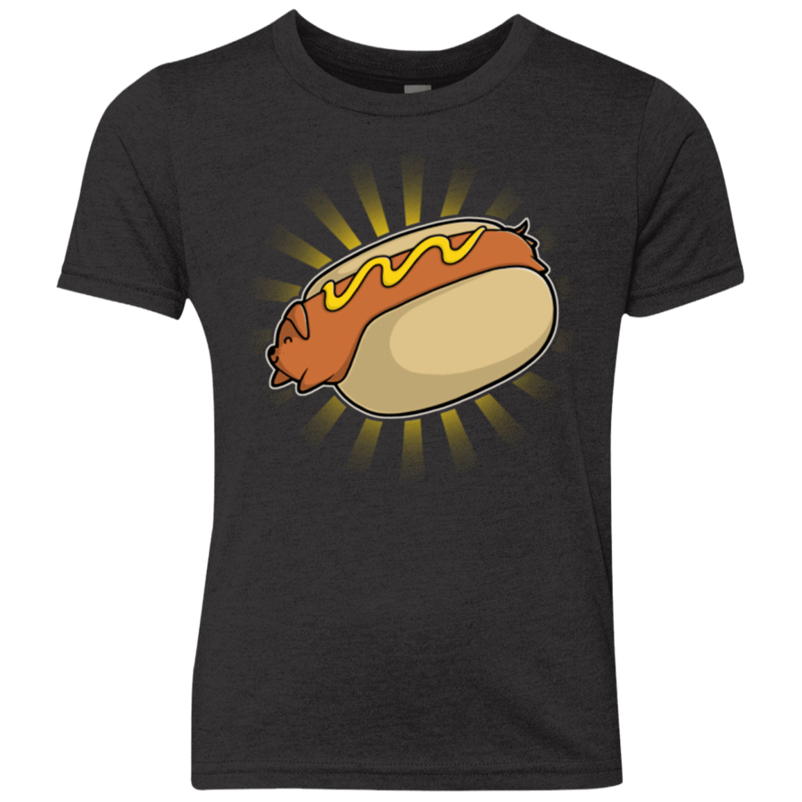 T-Shirts Vintage Black / YXS Hotdog Youth Triblend T-Shirt