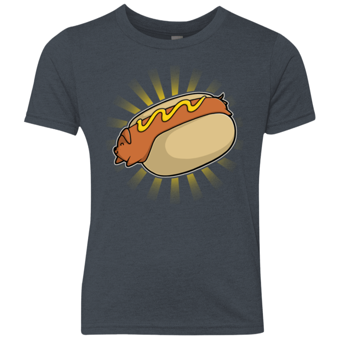 T-Shirts Vintage Navy / YXS Hotdog Youth Triblend T-Shirt