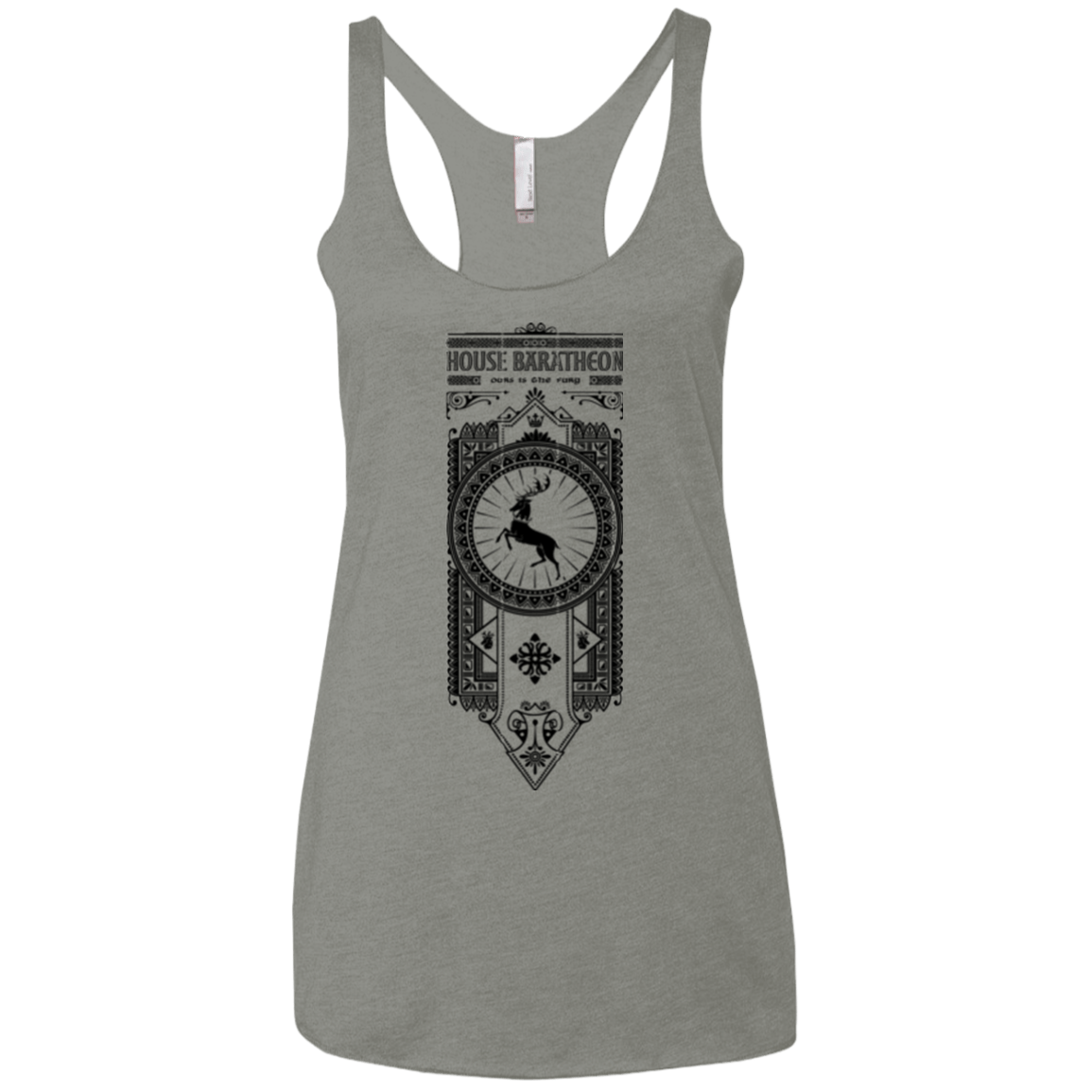 T-Shirts Venetian Grey / X-Small House Baratheon Women's Triblend Racerback Tank