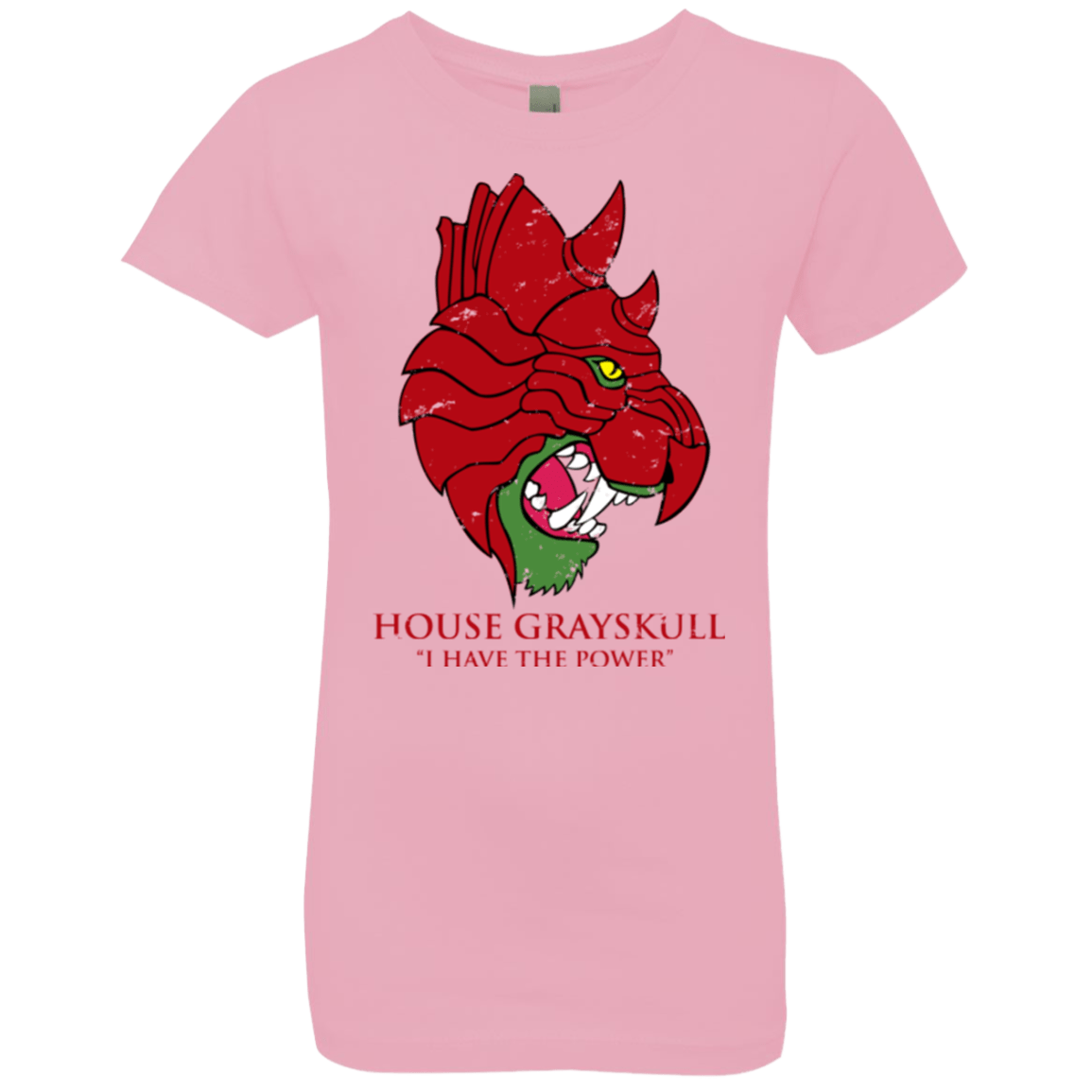 T-Shirts Light Pink / YXS House GraySkull Girls Premium T-Shirt