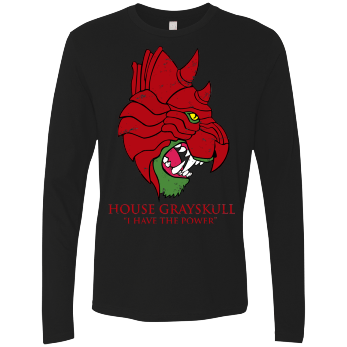 T-Shirts Black / Small House GraySkull Men's Premium Long Sleeve