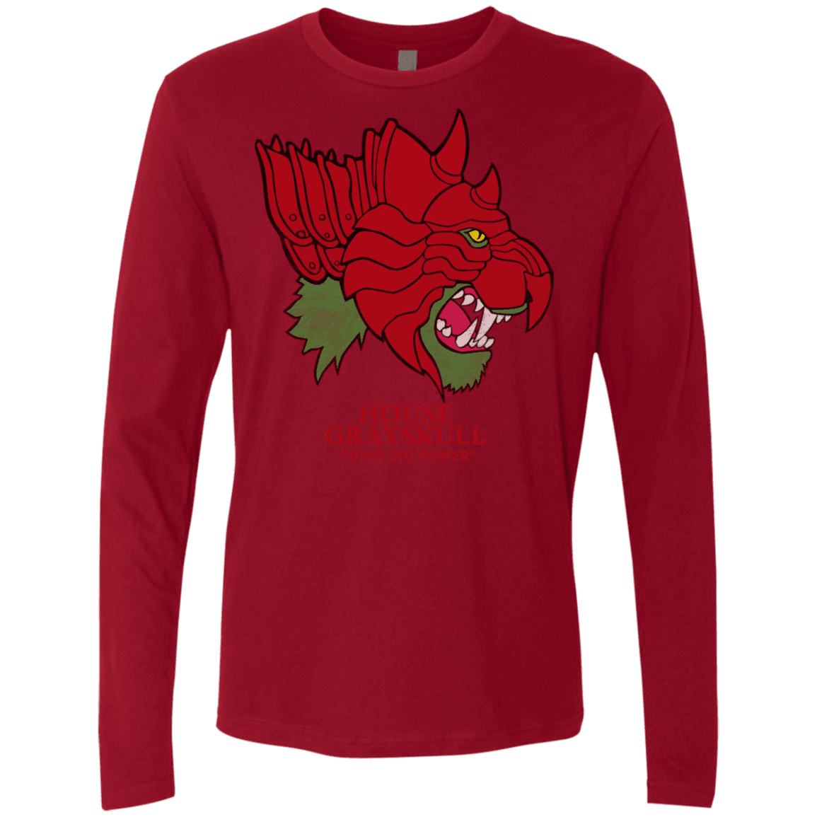 T-Shirts Cardinal / S House Grayskull Men's Premium Long Sleeve
