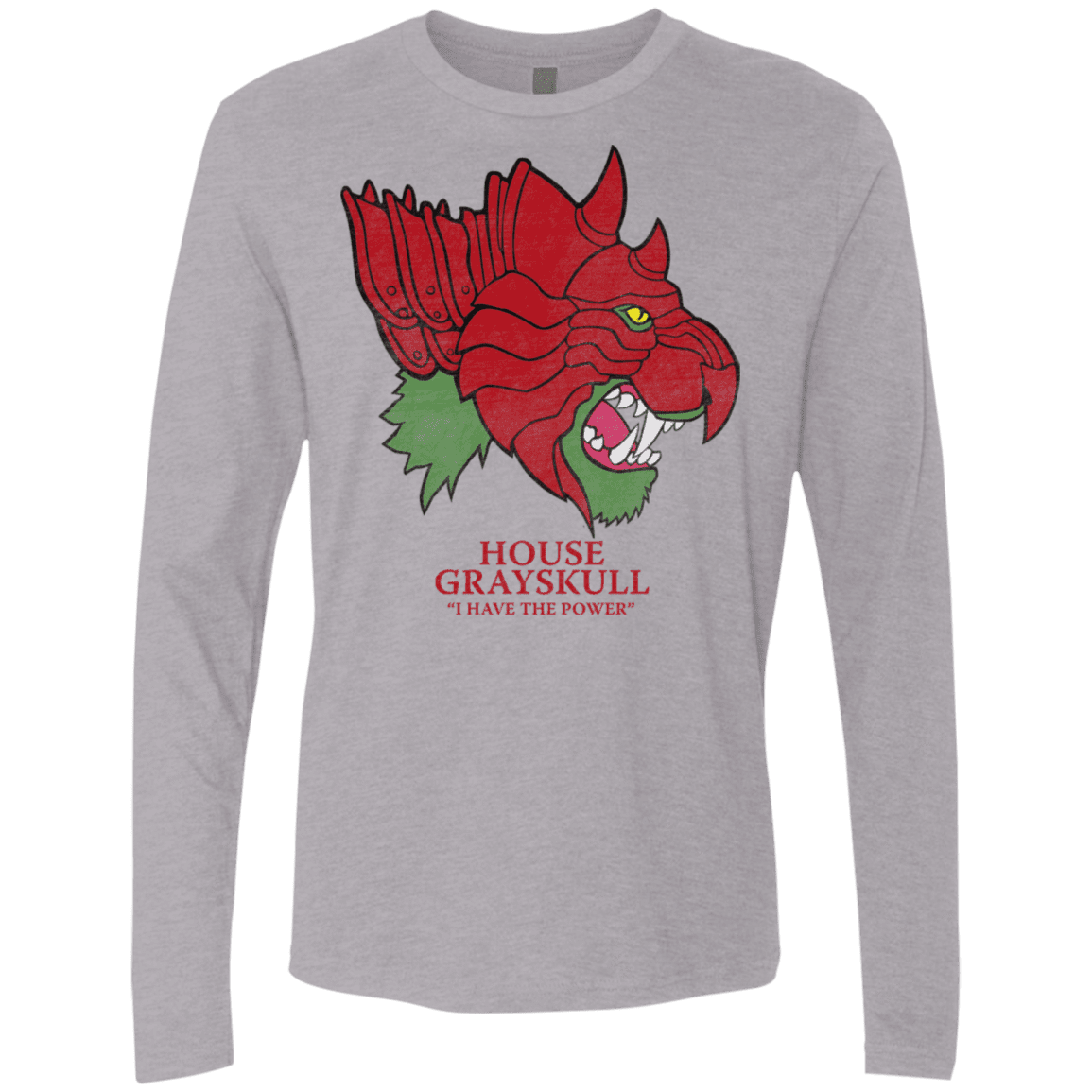 T-Shirts Heather Grey / S House Grayskull Men's Premium Long Sleeve