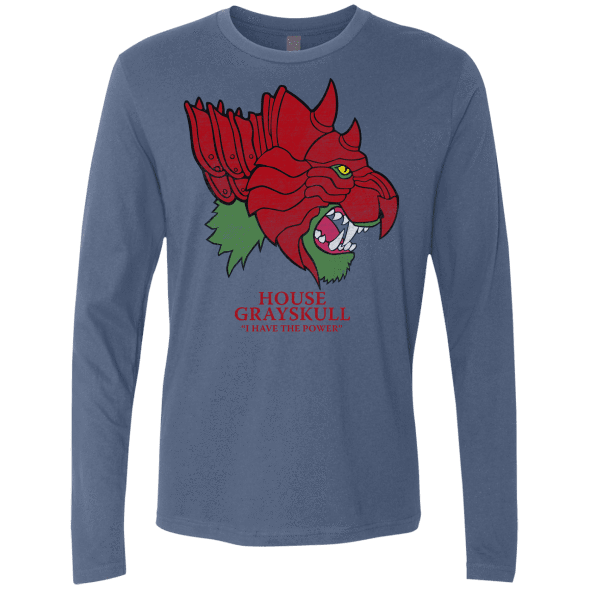 T-Shirts Indigo / S House Grayskull Men's Premium Long Sleeve