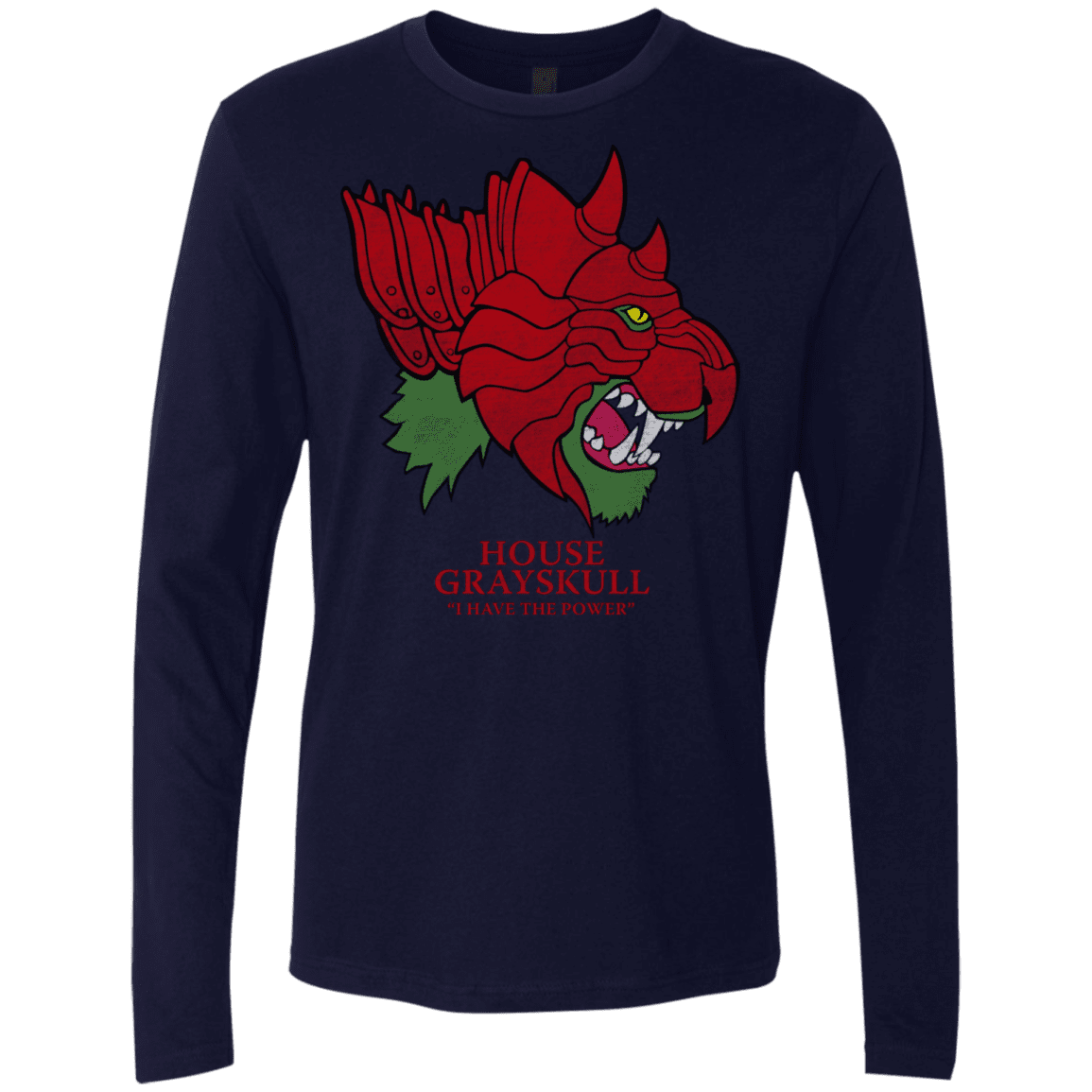 T-Shirts Midnight Navy / S House Grayskull Men's Premium Long Sleeve