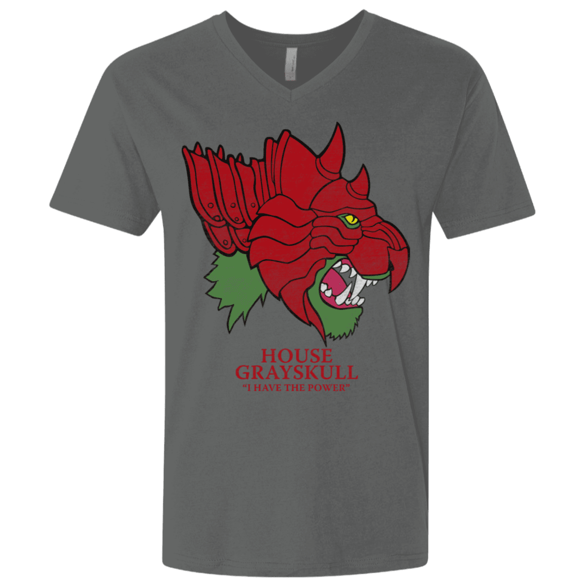 T-Shirts Heavy Metal / X-Small House Grayskull Men's Premium V-Neck