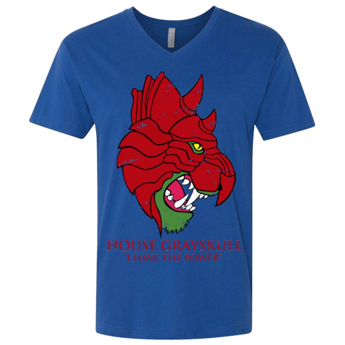 T-Shirts Royal / X-Small House GraySkull Men's Premium V-Neck