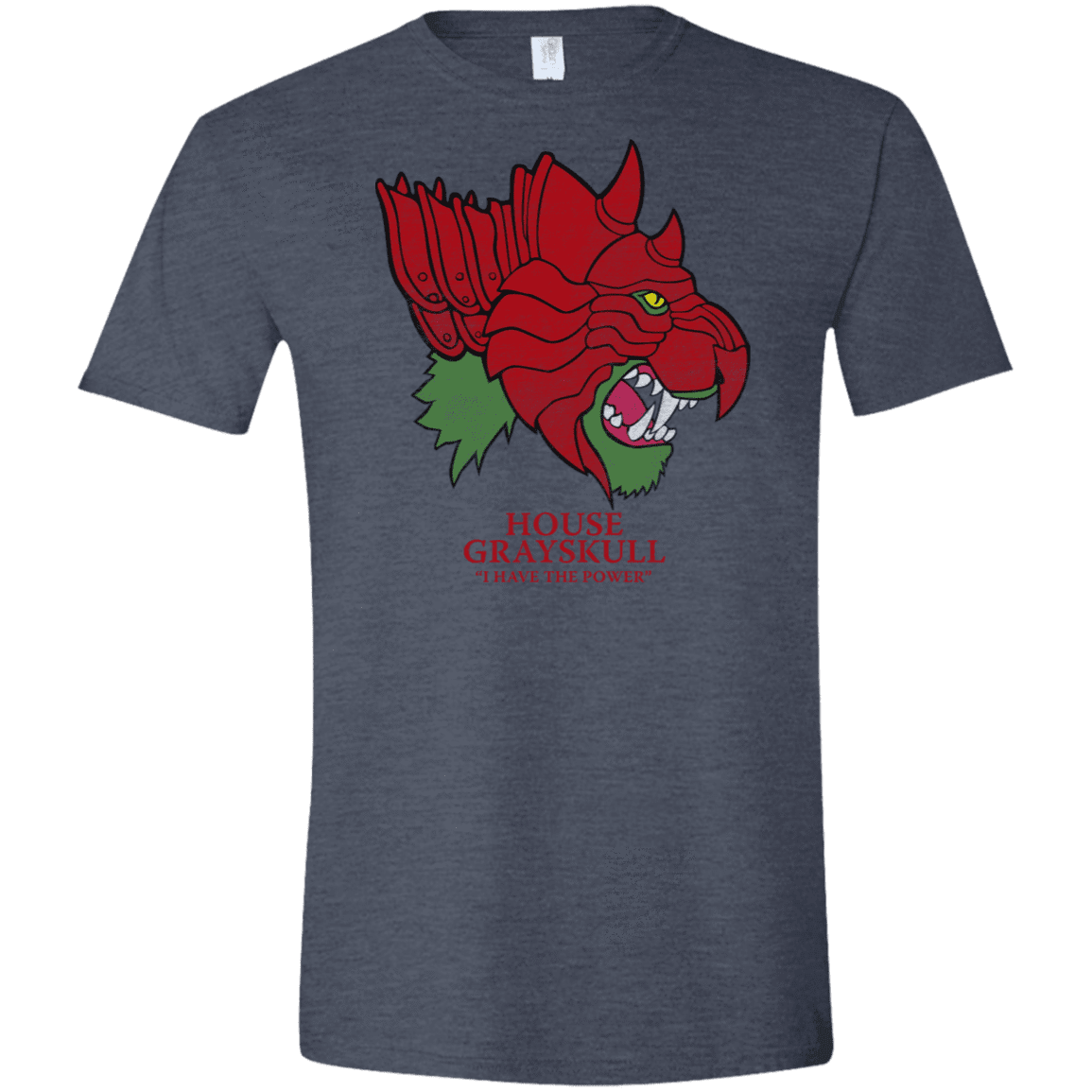 T-Shirts Heather Navy / S House Grayskull Men's Semi-Fitted Softstyle