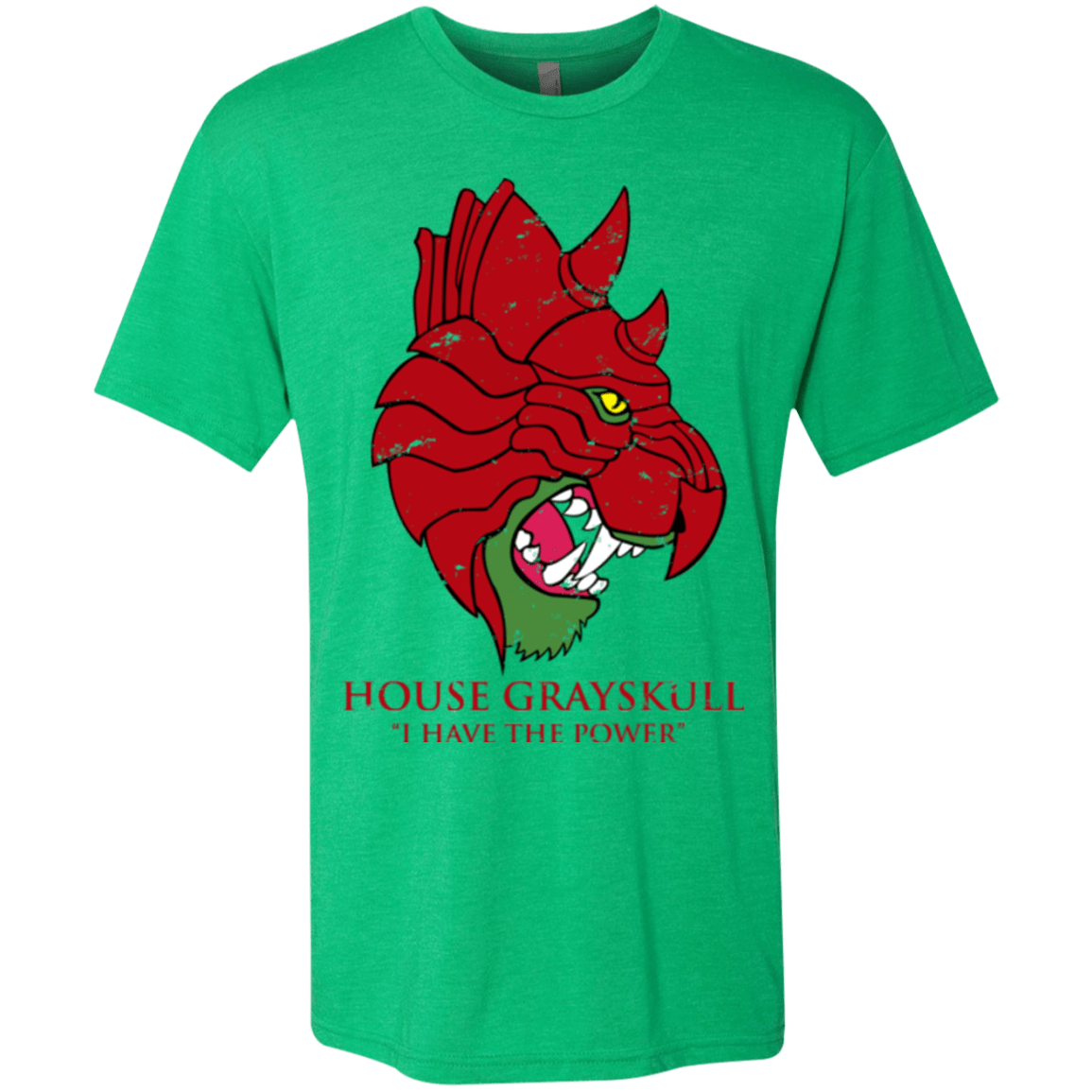 T-Shirts Envy / Small House GraySkull Men's Triblend T-Shirt