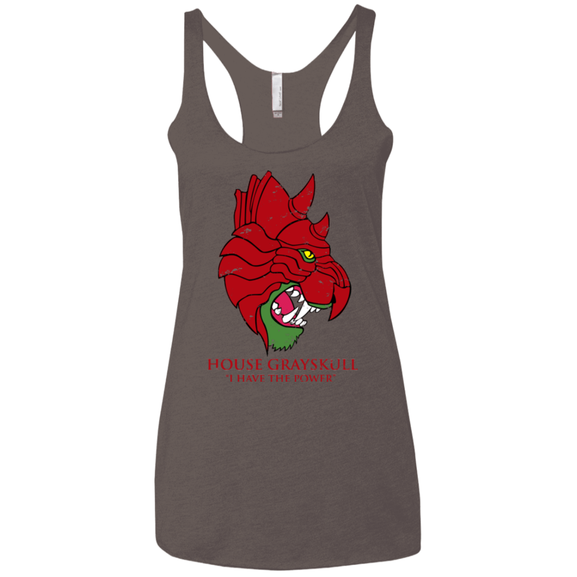 T-Shirts Macchiato / X-Small House GraySkull Women's Triblend Racerback Tank