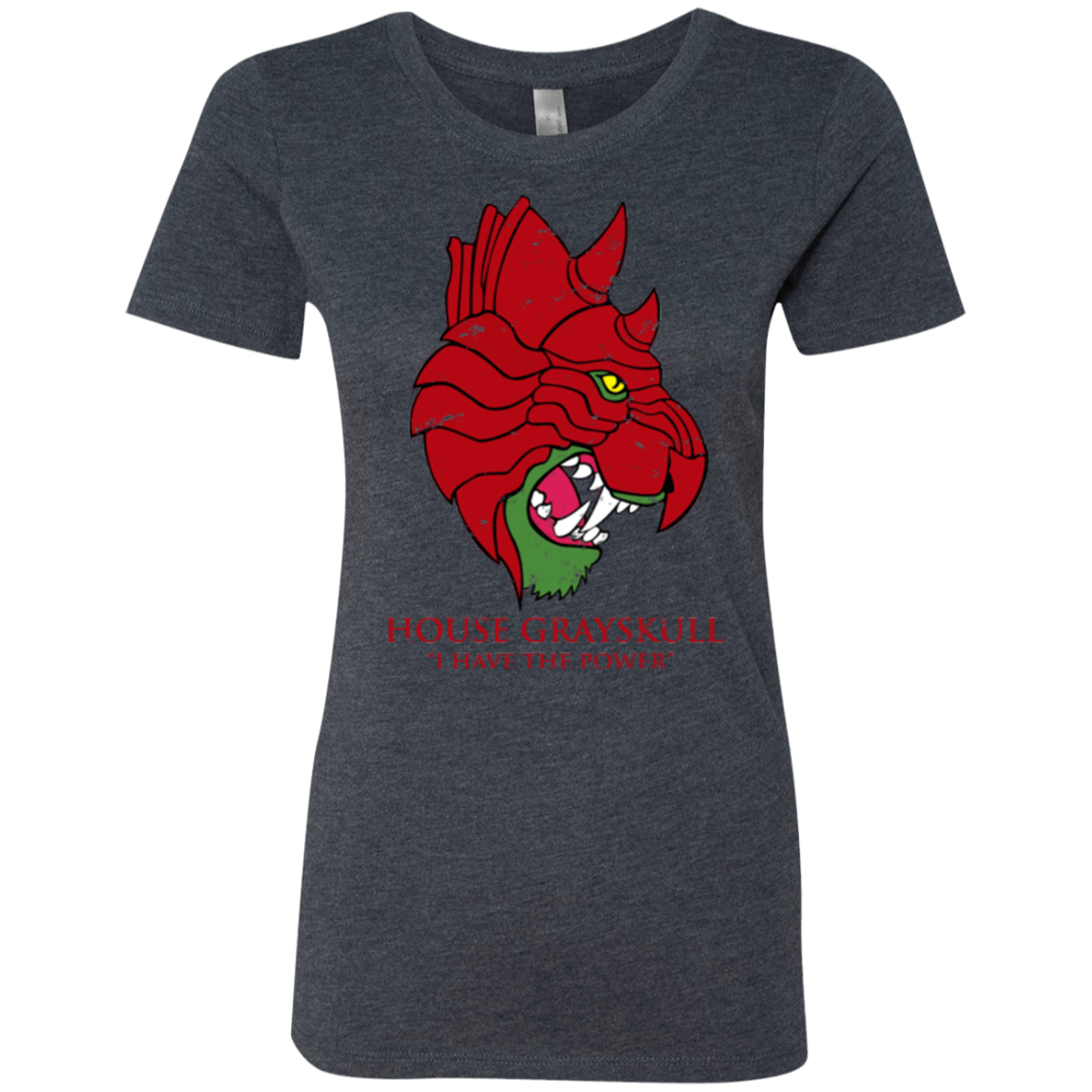 T-Shirts Vintage Navy / Small House GraySkull Women's Triblend T-Shirt