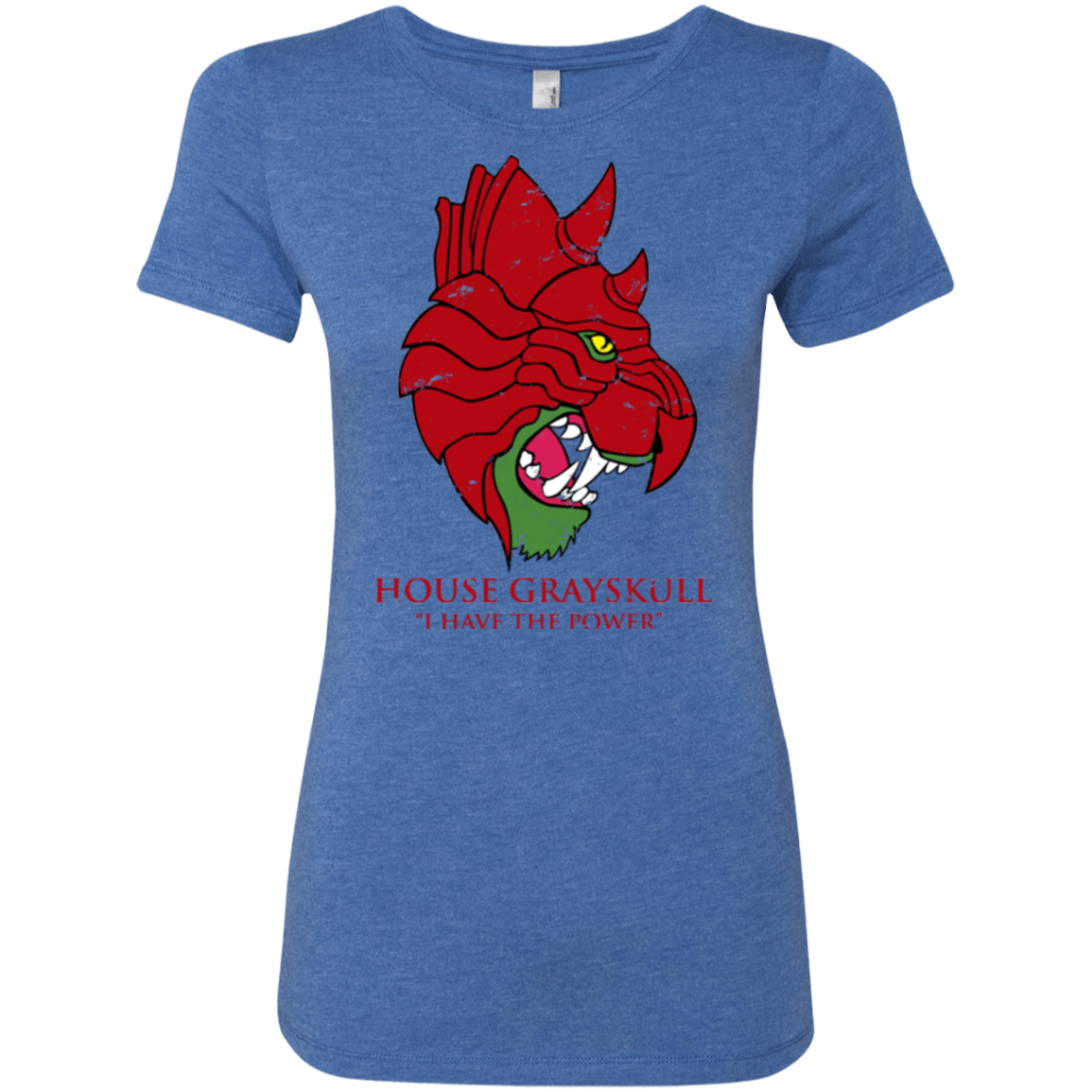 T-Shirts Vintage Royal / Small House GraySkull Women's Triblend T-Shirt