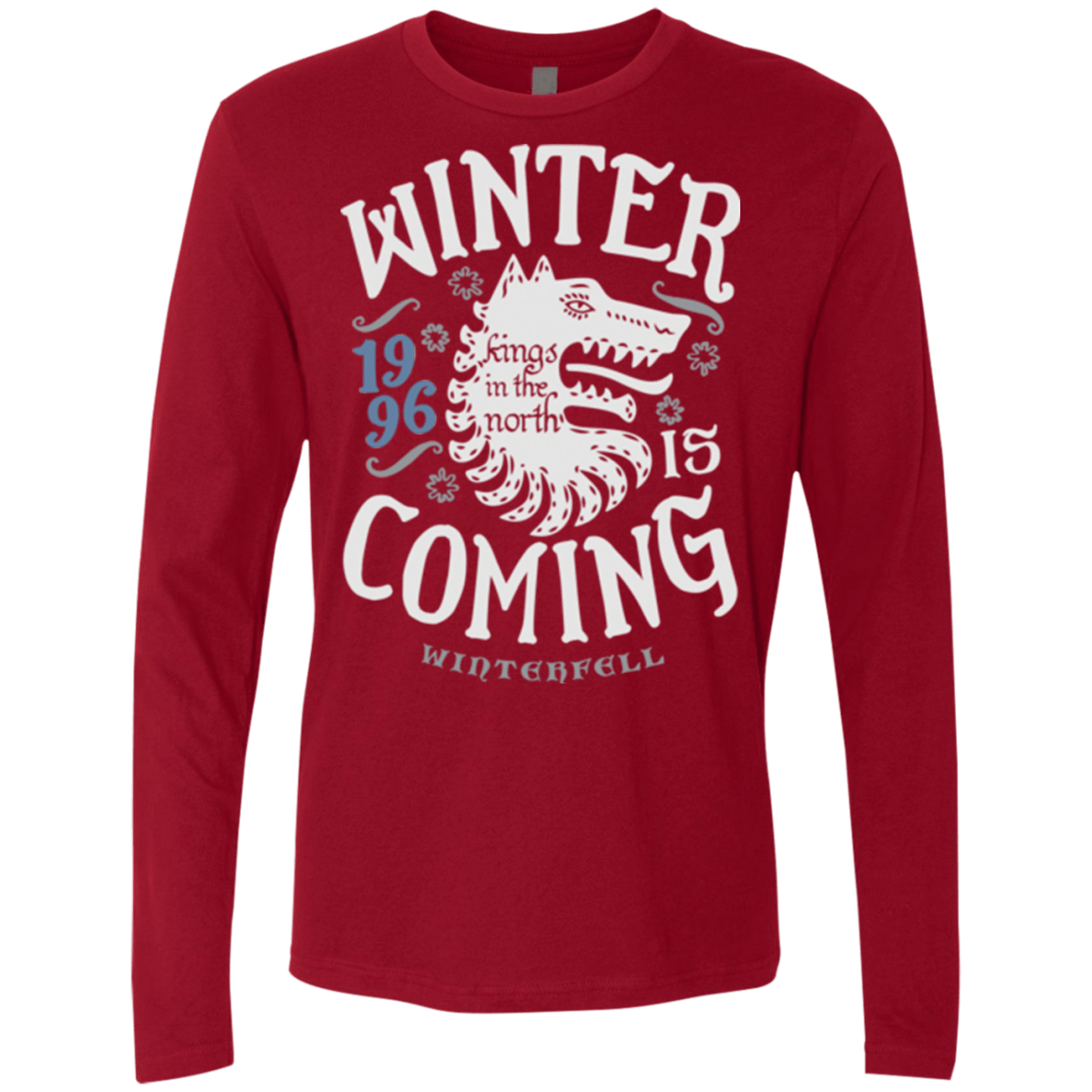 T-Shirts Cardinal / Small House in the North Men's Premium Long Sleeve