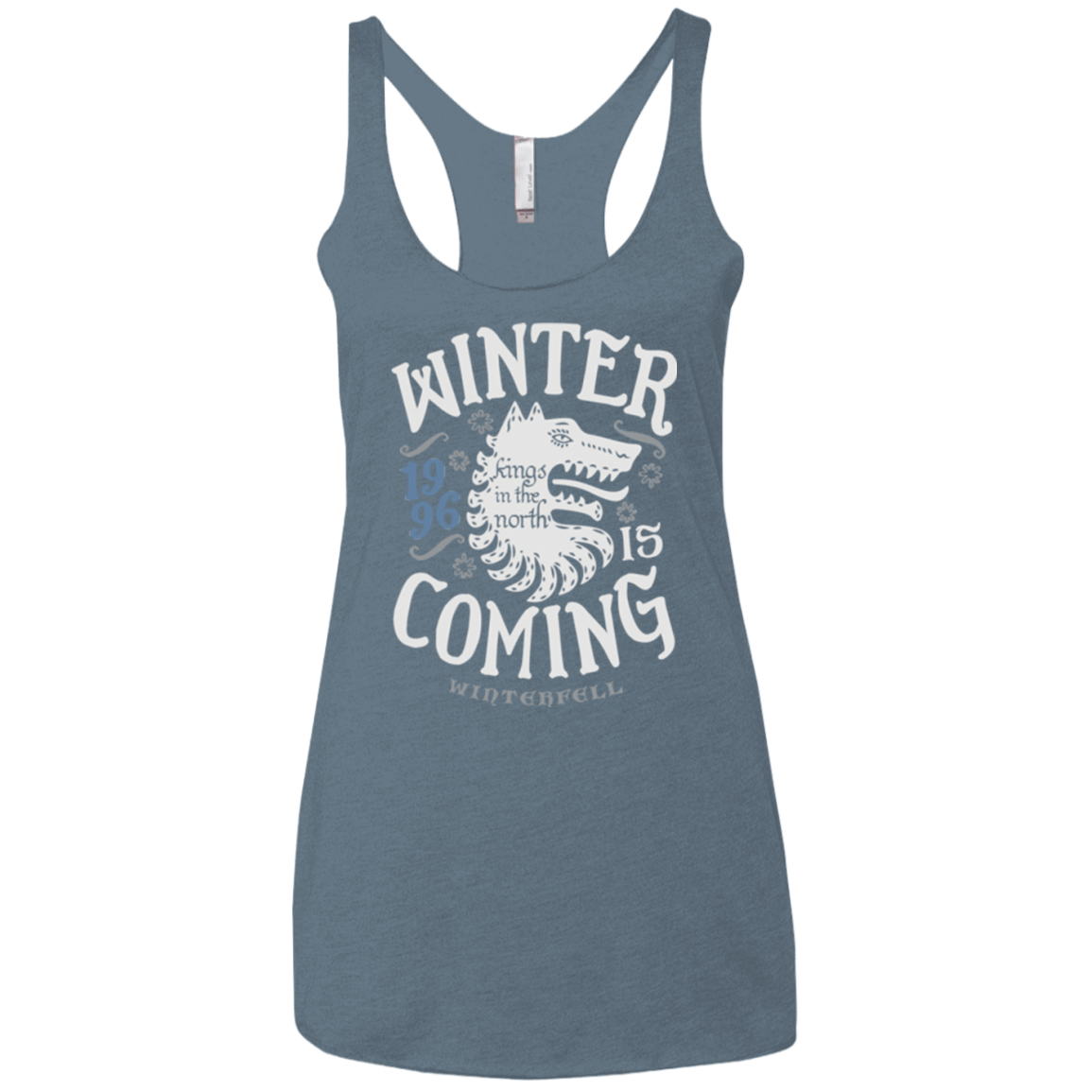 T-Shirts Indigo / X-Small House in the North Women's Triblend Racerback Tank