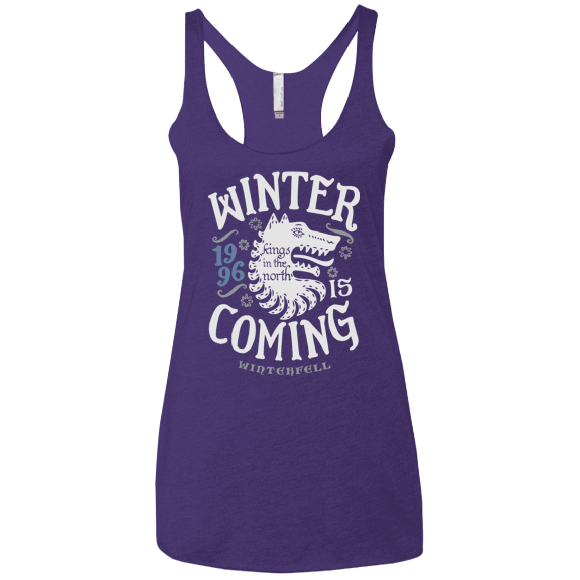 T-Shirts Purple / X-Small House in the North Women's Triblend Racerback Tank