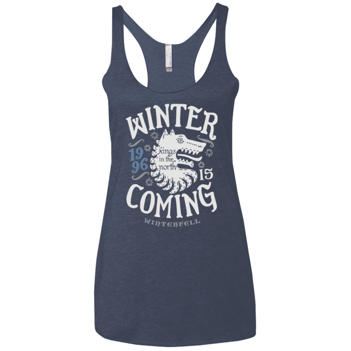 T-Shirts Vintage Navy / X-Small House in the North Women's Triblend Racerback Tank