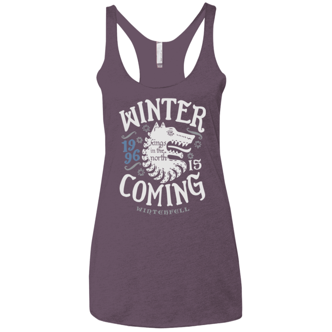 T-Shirts Vintage Purple / X-Small House in the North Women's Triblend Racerback Tank