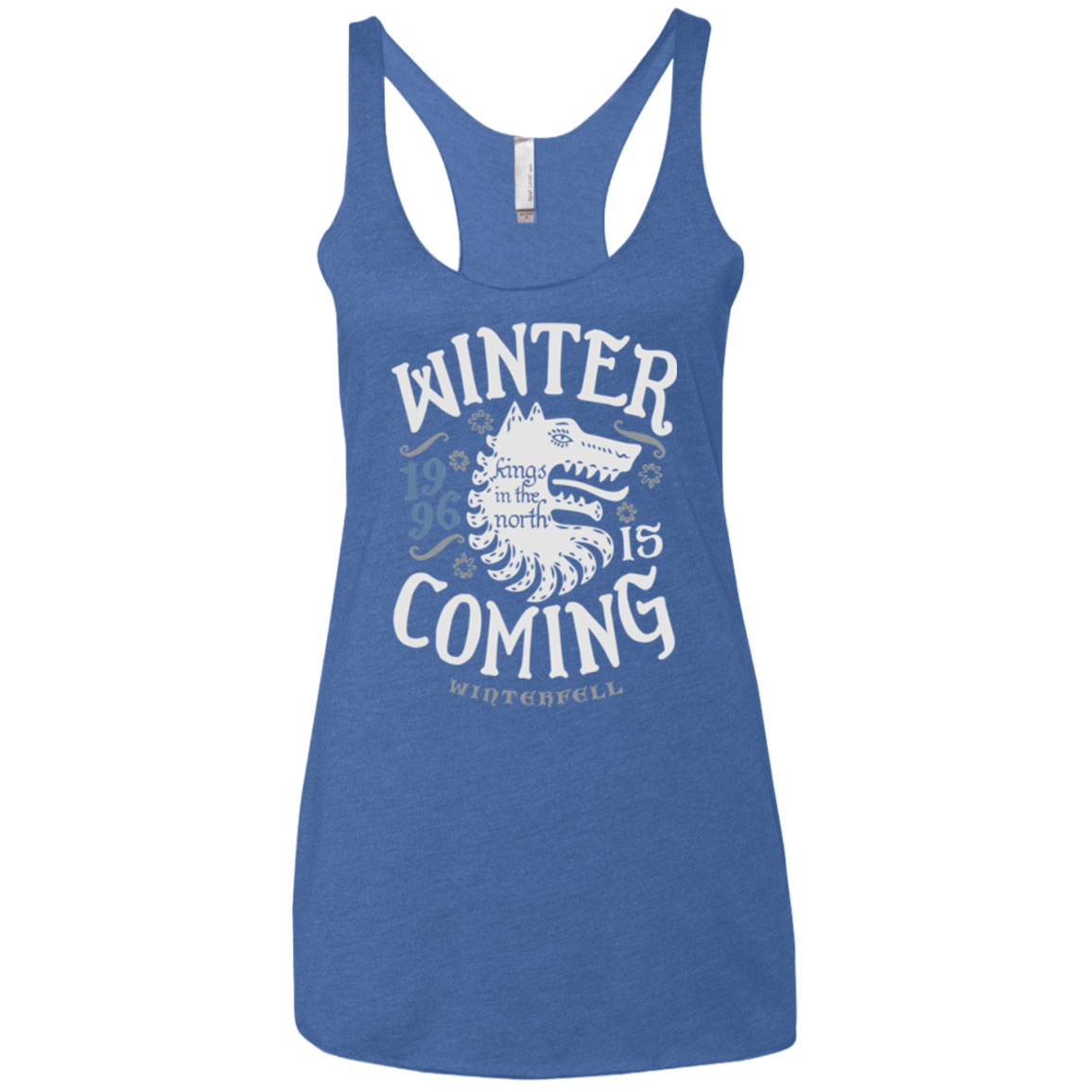 T-Shirts Vintage Royal / X-Small House in the North Women's Triblend Racerback Tank