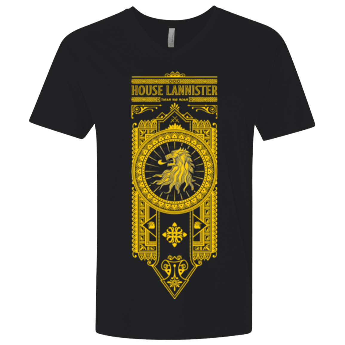 T-Shirts Black / X-Small House Lannister (1) Men's Premium V-Neck