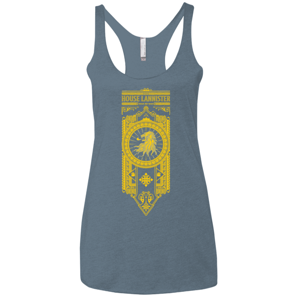 T-Shirts Indigo / X-Small House Lannister (1) Women's Triblend Racerback Tank