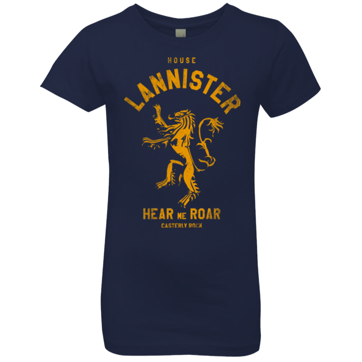 T-Shirts Midnight Navy / YXS House Lannister Girls Premium T-Shirt