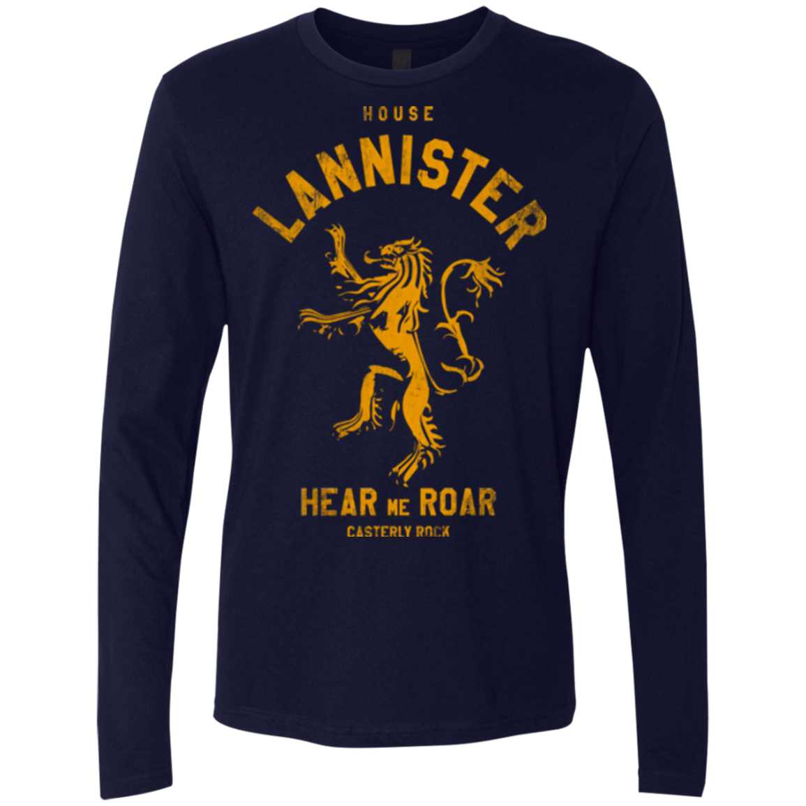 T-Shirts Midnight Navy / Small House Lannister Men's Premium Long Sleeve