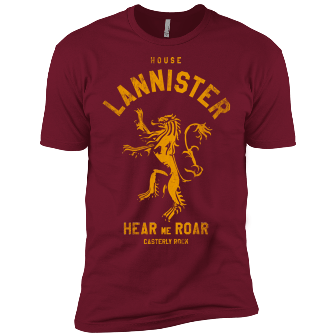 T-Shirts Cardinal / X-Small House Lannister Men's Premium T-Shirt