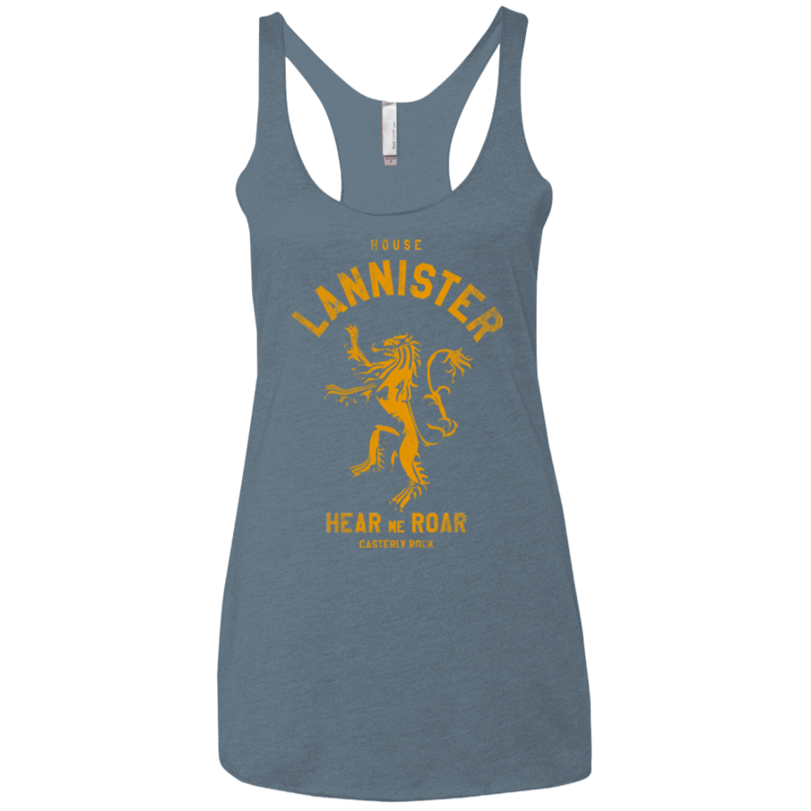 T-Shirts Indigo / X-Small House Lannister Women's Triblend Racerback Tank