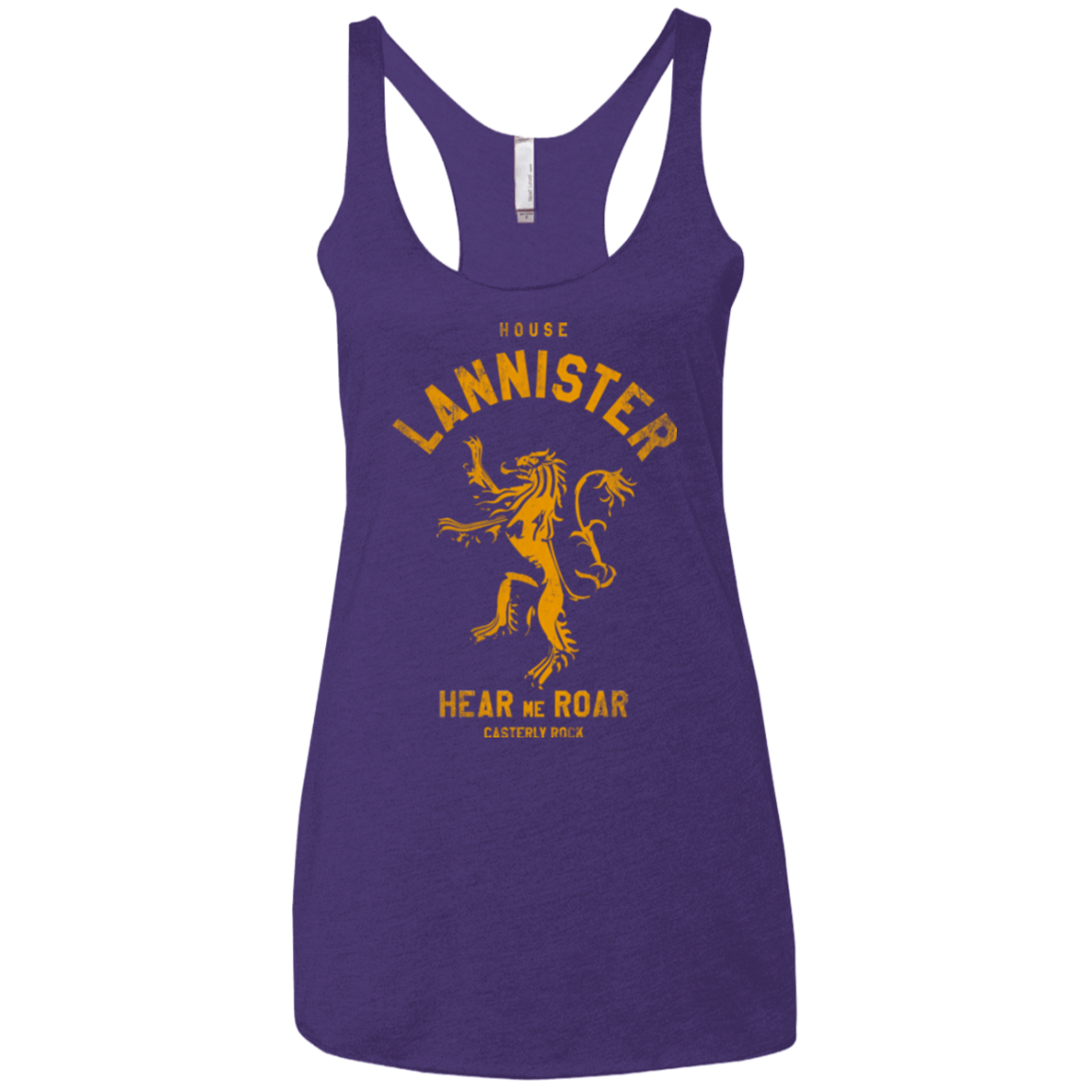T-Shirts Purple / X-Small House Lannister Women's Triblend Racerback Tank