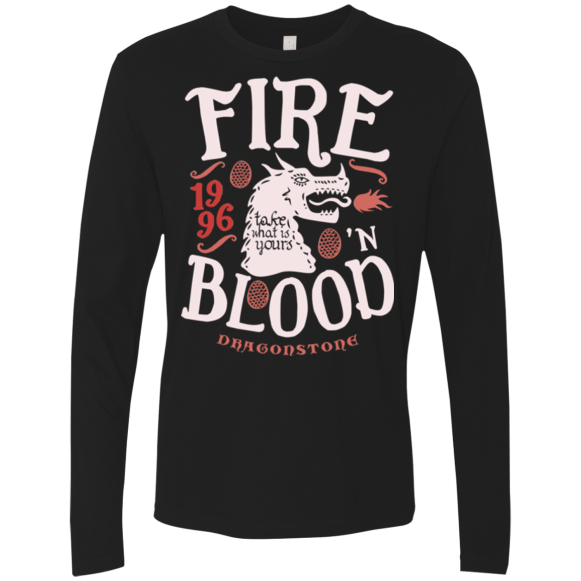 T-Shirts Black / Small House of Dragons Men's Premium Long Sleeve