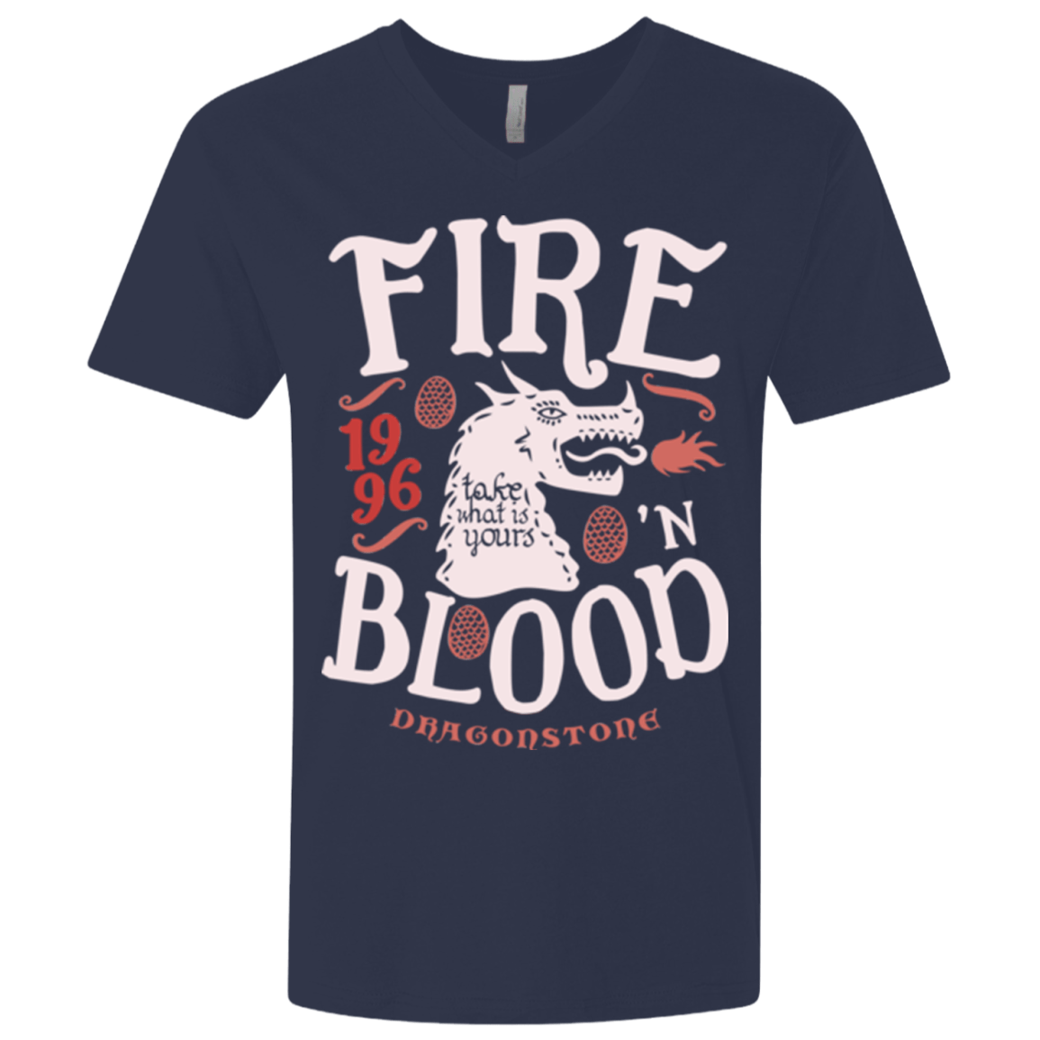 T-Shirts Midnight Navy / X-Small House of Dragons Men's Premium V-Neck