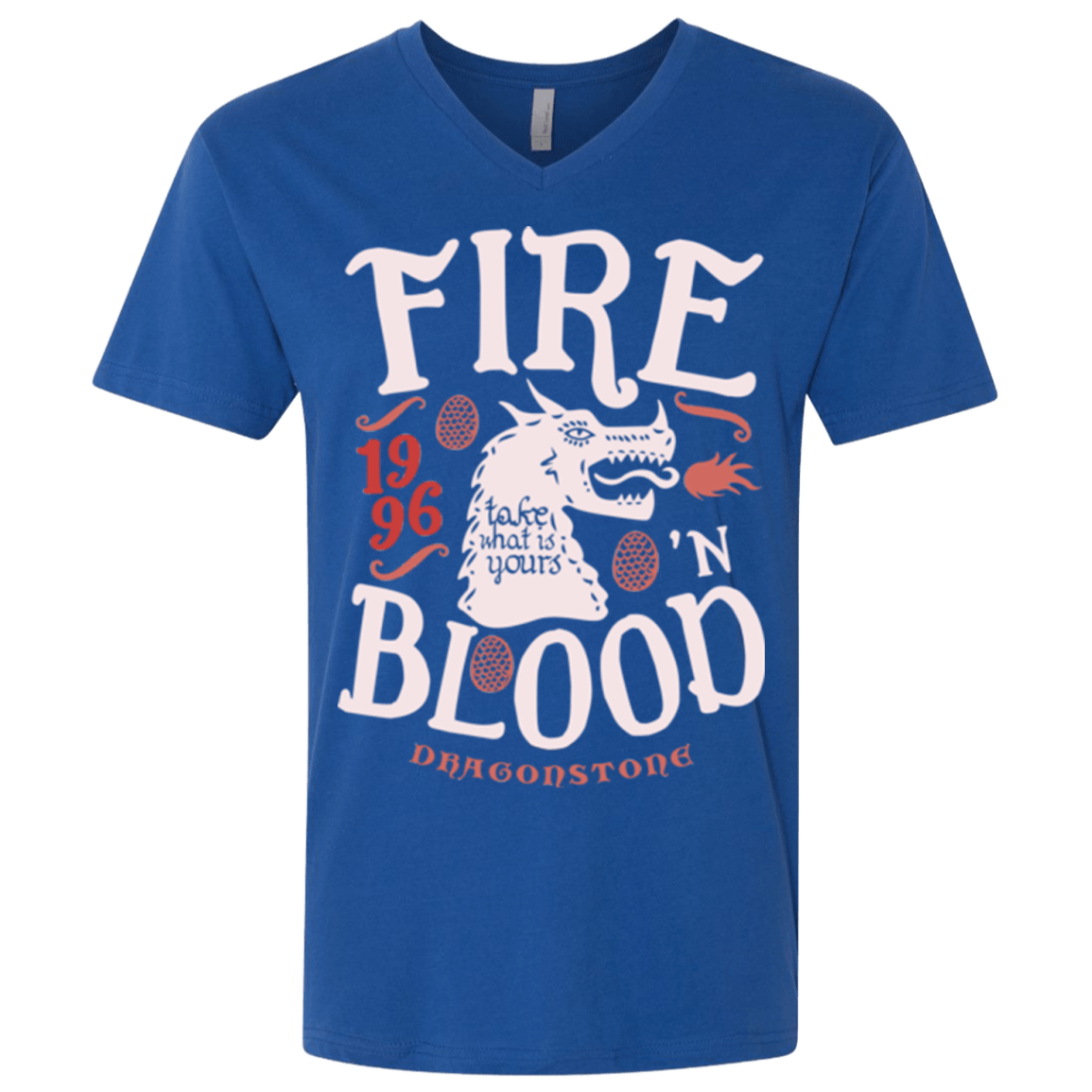 T-Shirts Royal / X-Small House of Dragons Men's Premium V-Neck