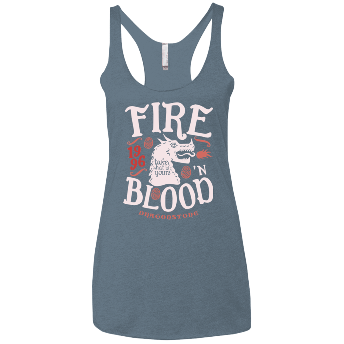 T-Shirts Indigo / X-Small House of Dragons Women's Triblend Racerback Tank