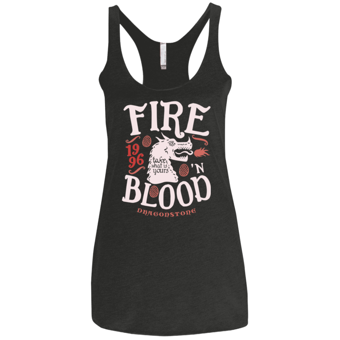 T-Shirts Vintage Black / X-Small House of Dragons Women's Triblend Racerback Tank