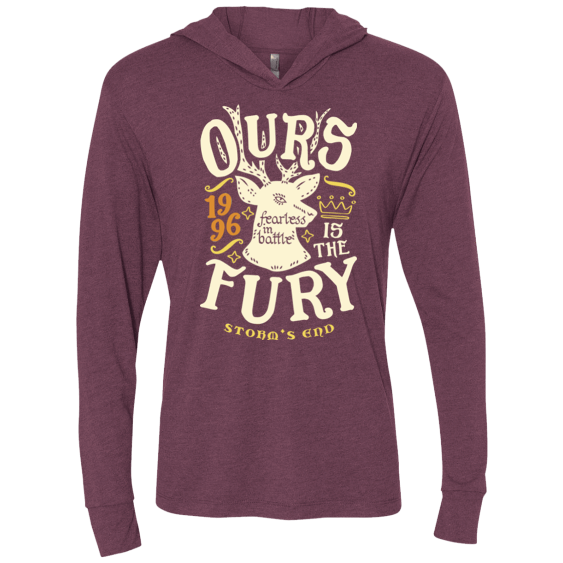 T-Shirts House of Fury Triblend Long Sleeve Hoodie Tee