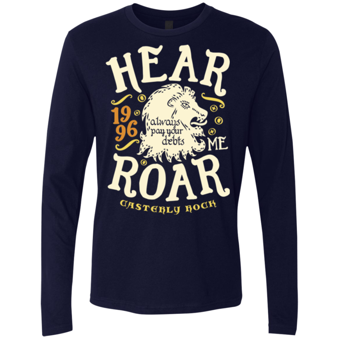T-Shirts Midnight Navy / Small House of Lions Men's Premium Long Sleeve